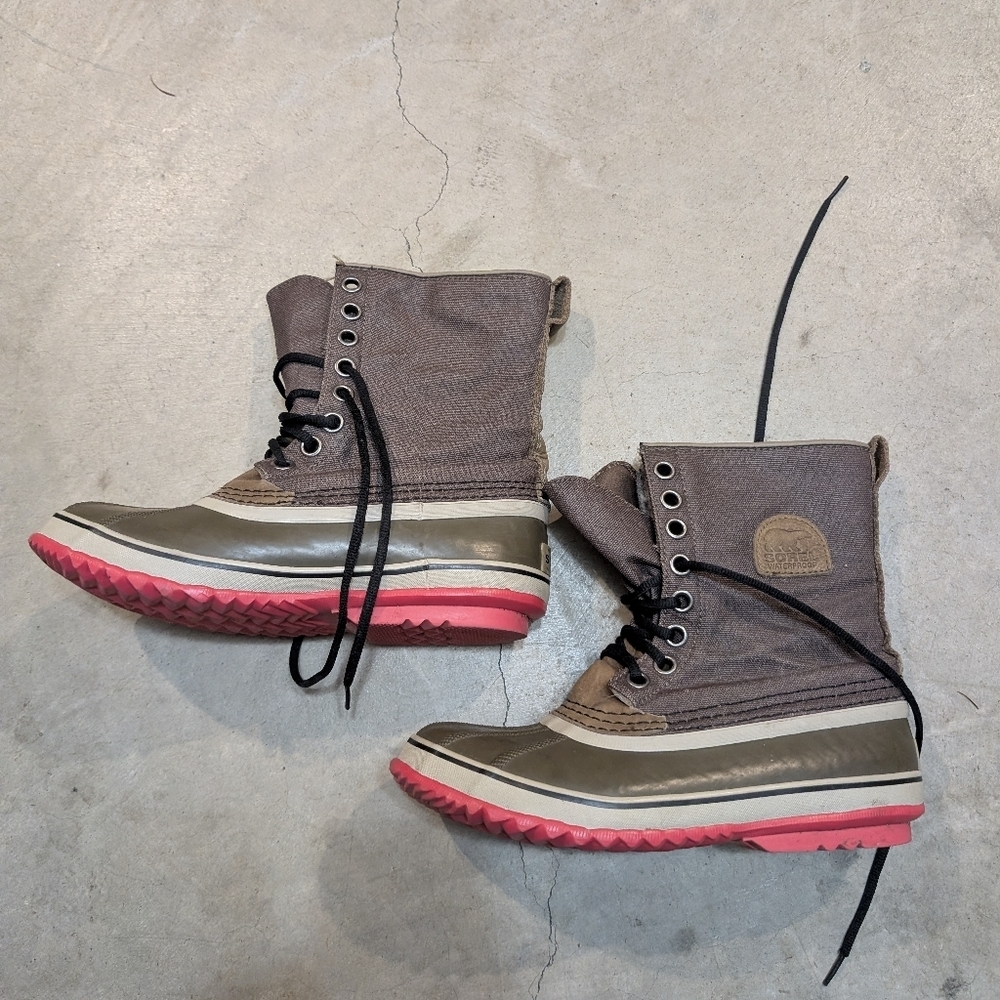 Sorel 1964 Premium CVS NL1717 Boots Women's 8 Lace Up - Picture 3 of 9